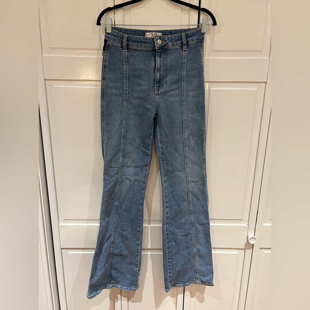 EUC Free People We the Free Seasons in the Sun Sunrise Flare Jeans - Picture 5 of 11